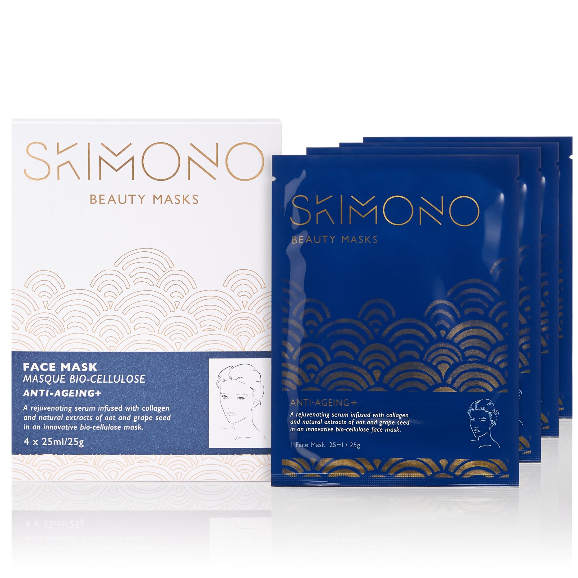 Super Set: Anti-Ageing+ Masks For Face, Hands &amp; Feet (12 Pack)